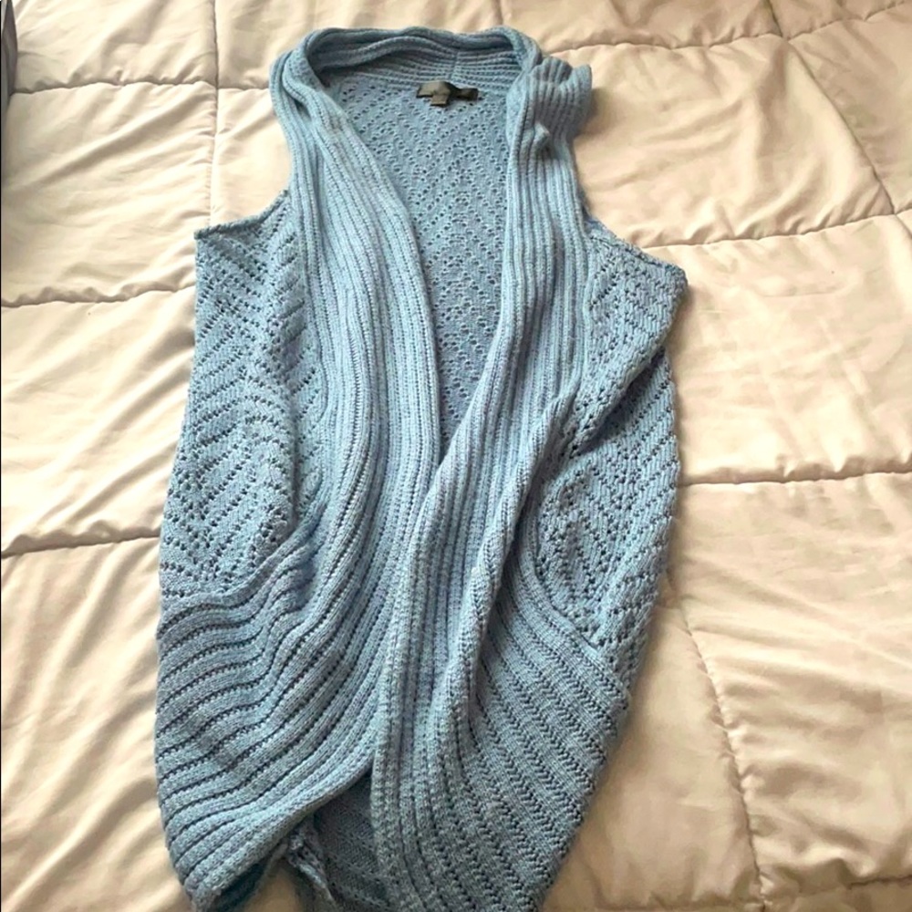 Blue Vest Cardigan!